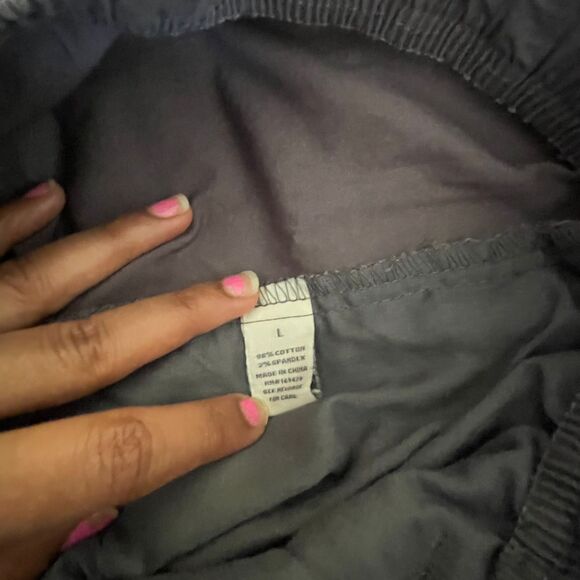 Project/Rebel Women's Cargo Pants Gray Relaxed Drawstring Hem Trousers Size L - Picture 4 of 10